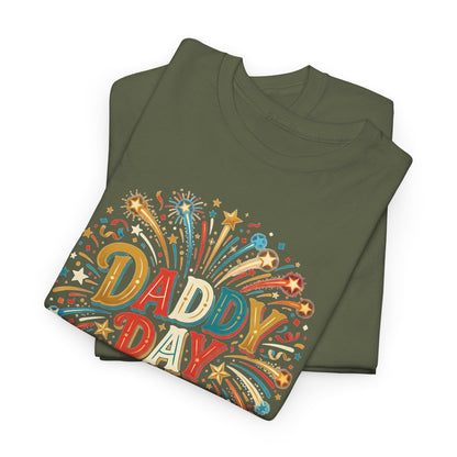 Daddy Day Fireworks T-Shirt — Retro Father’s Day Celebration Tee