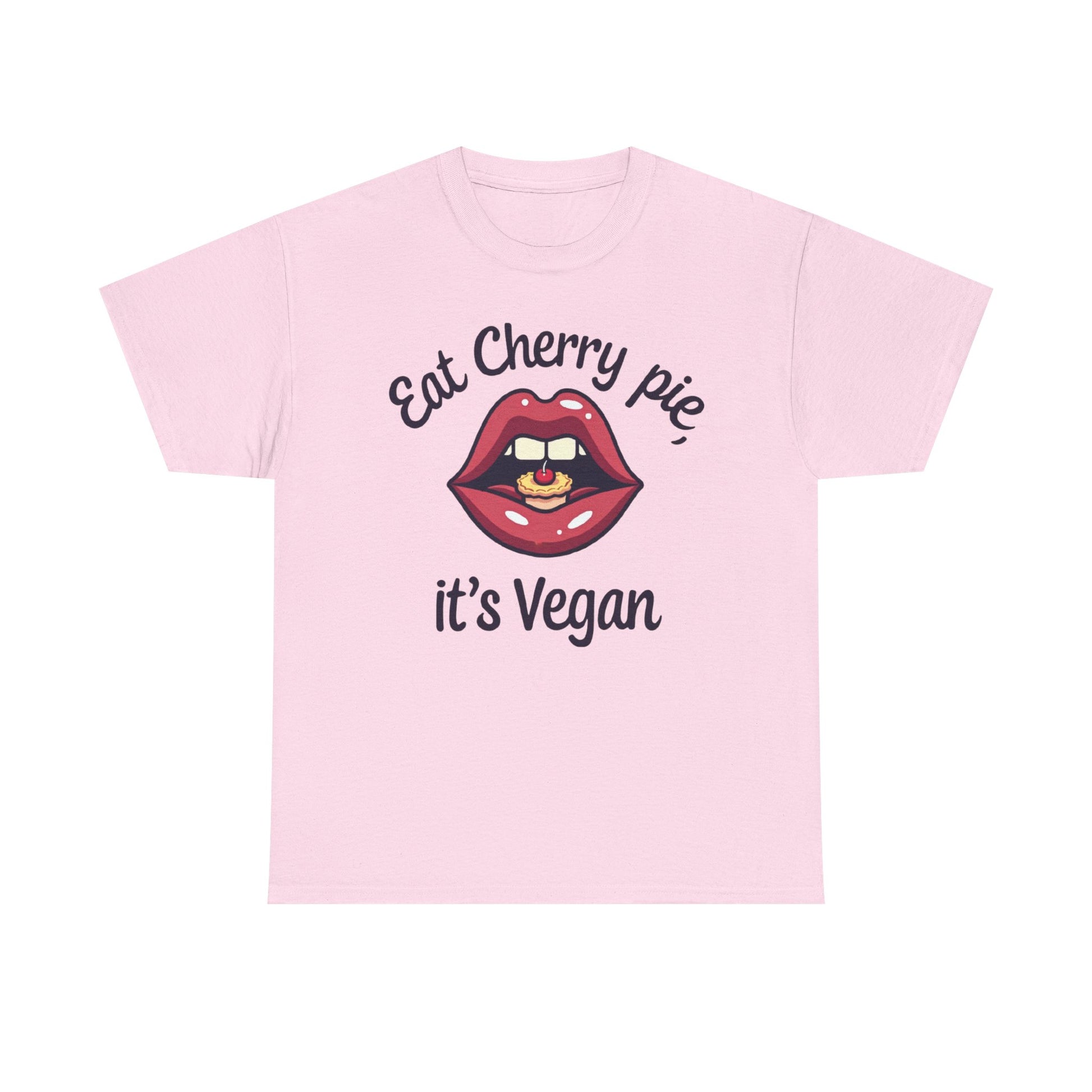Vegan Cherry Pie Graphic Tee for Food Lovers - Psychonaut Swag