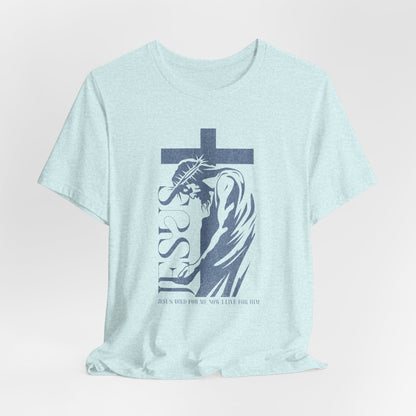 Christian Jesus Tee — Crown of Thorns Cross Graphic T-Shirt