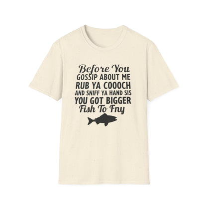 Funny Fish Fry, Unisex Softstyle T-Shirt