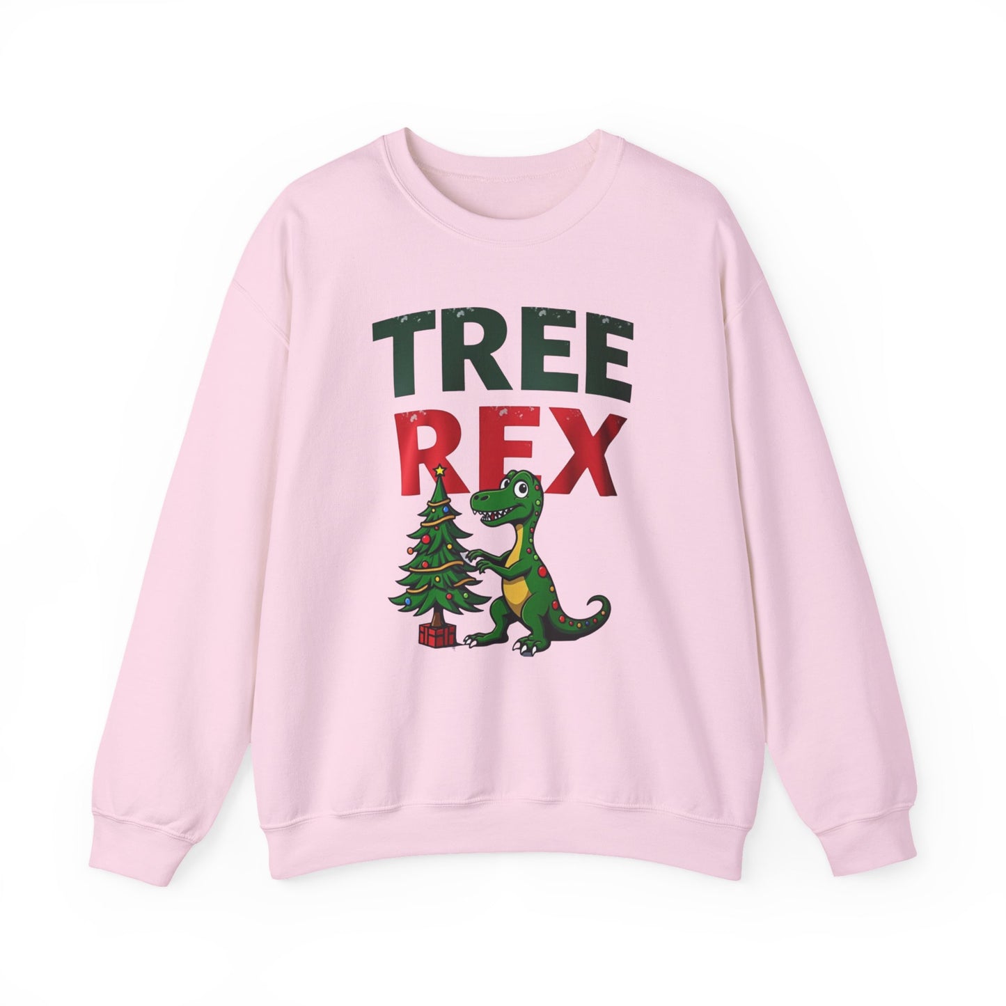 Tree Rex Christmas Sweatshirt — Funny Dino Holiday Crewneck