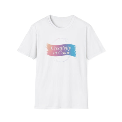 Creativity in Color T-Shirt — Pastel Brushstroke Art Tee