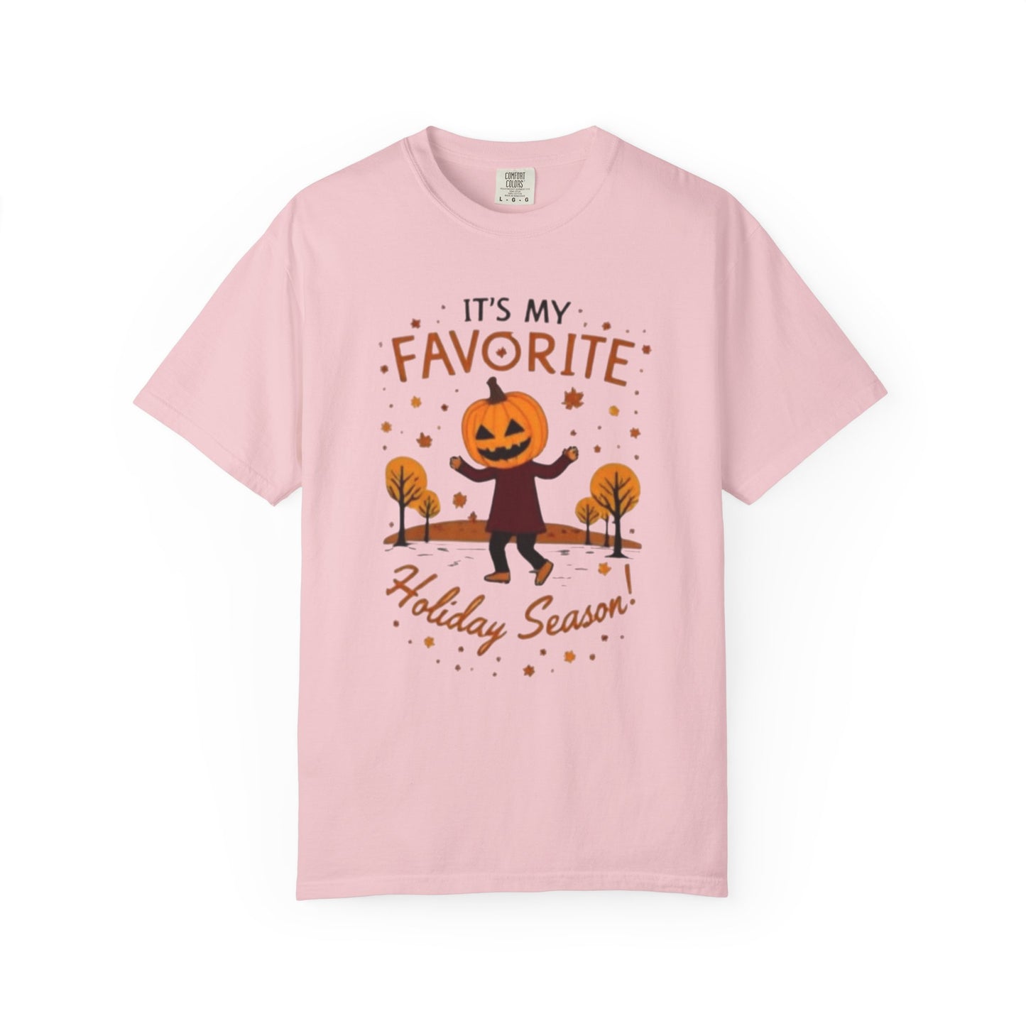 Halloween Pumpkin Head T-Shirt — "It's My Favorite Holiday Season!"