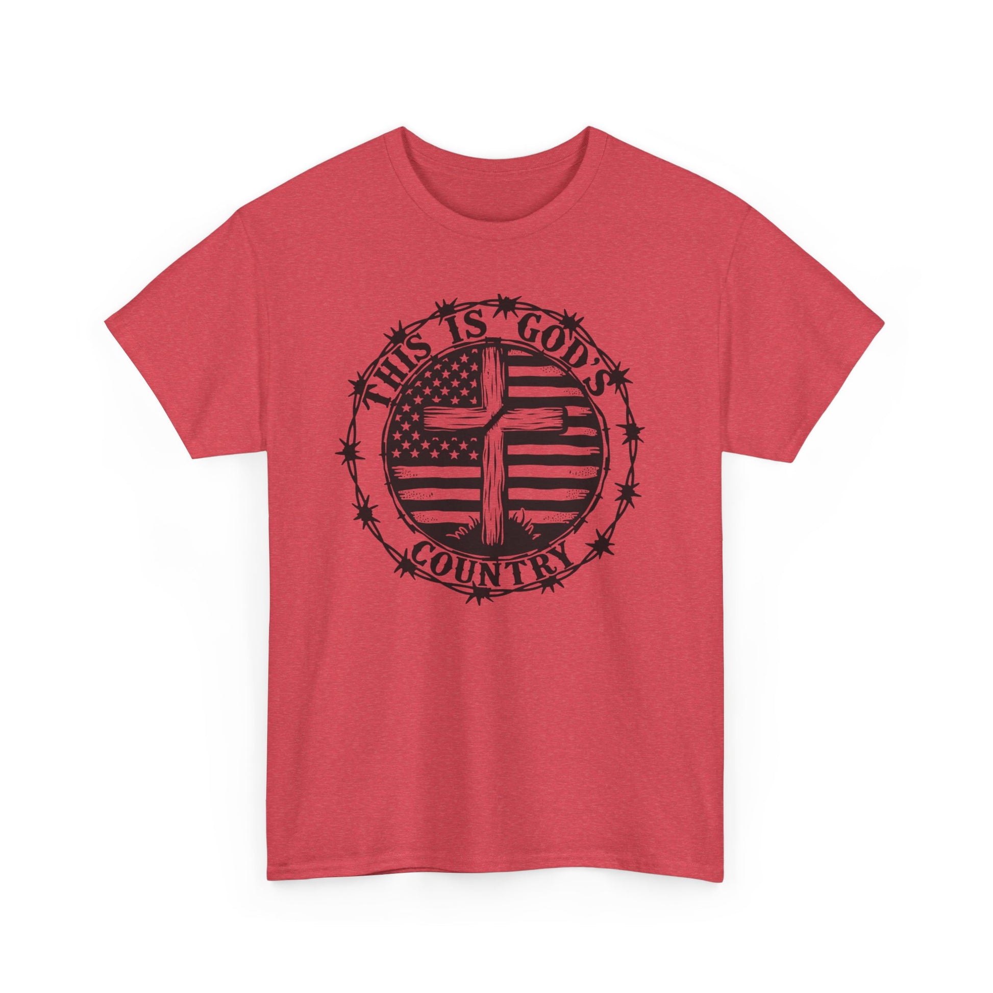 God’s Country, Unisex Heavy Cotton Tee - 'This is God's Country' Graphic Tee - Psychonaut Swag