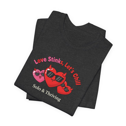Love Smiles Tee — Retro Heart Sunglasses Graphic T-Shirt