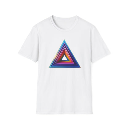 Triangle Rainbow, Unisex Softstyle T-Shirt - Psychonaut Swag