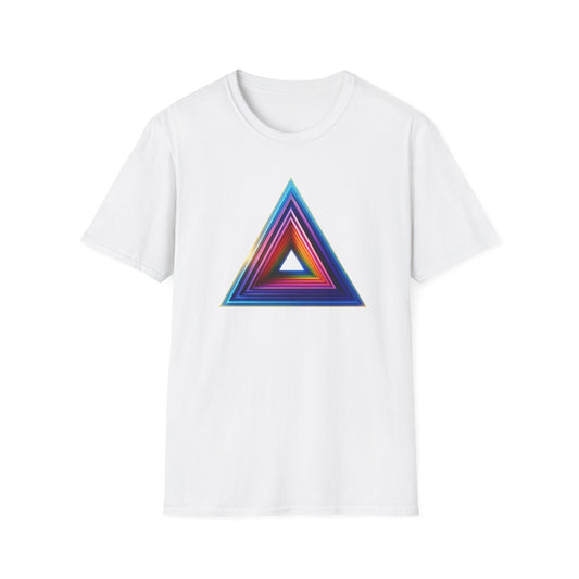 Triangle Rainbow, Unisex Softstyle T-Shirt - Psychonaut Swag