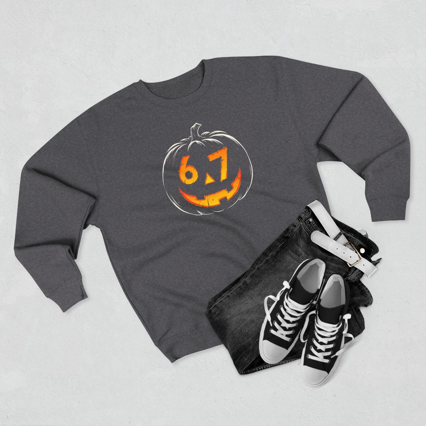 Halloween Pumpkin Crewneck Sweatshirt – Jack-O'-Lantern