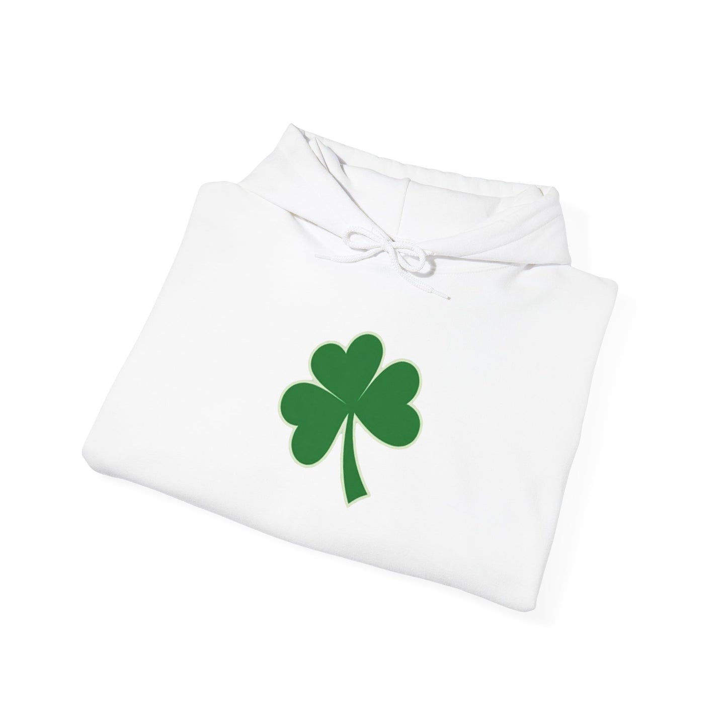 Clover Hoodie — Simple Green Shamrock St. Patrick’s Day Sweatshirt