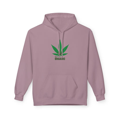 It's Organic, Marijuana Leaf, Unisex Midweight Softstyle Fleece Hoodie - Psychonaut Swag