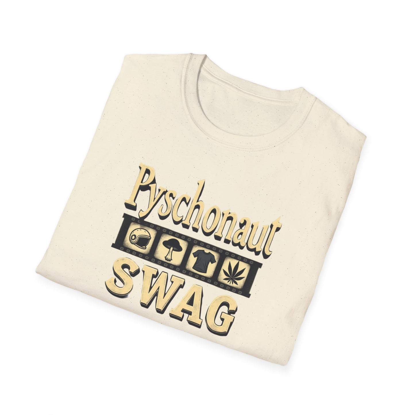 Psychonaut SWAG T-Shirt — Retro Gold Icon Graphic Tee