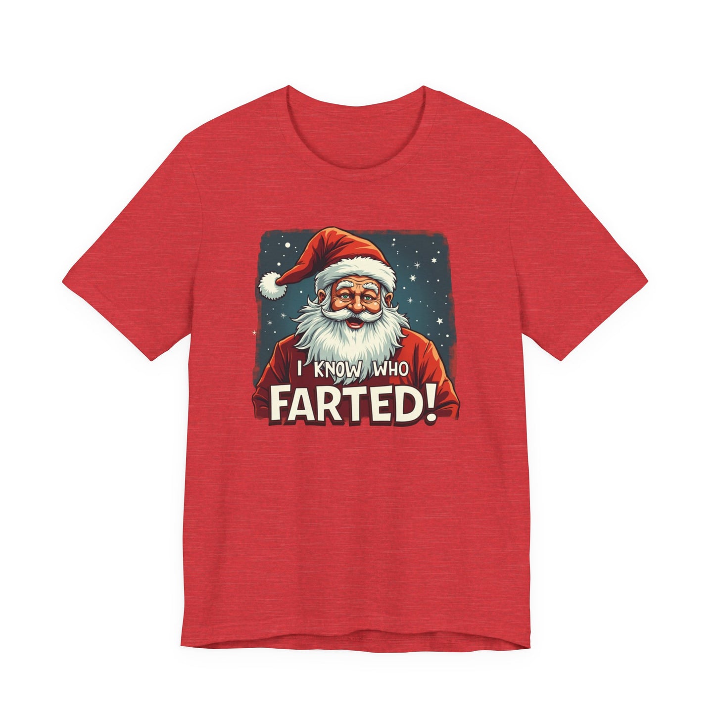 Funny Christmas T-Shirt – Vintage Santa "I Know Who Farted!" Holiday Tee