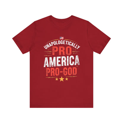 Pro-America Pro-God Tee - Patriotic Jersey T-Shirt - Psychonaut Swag