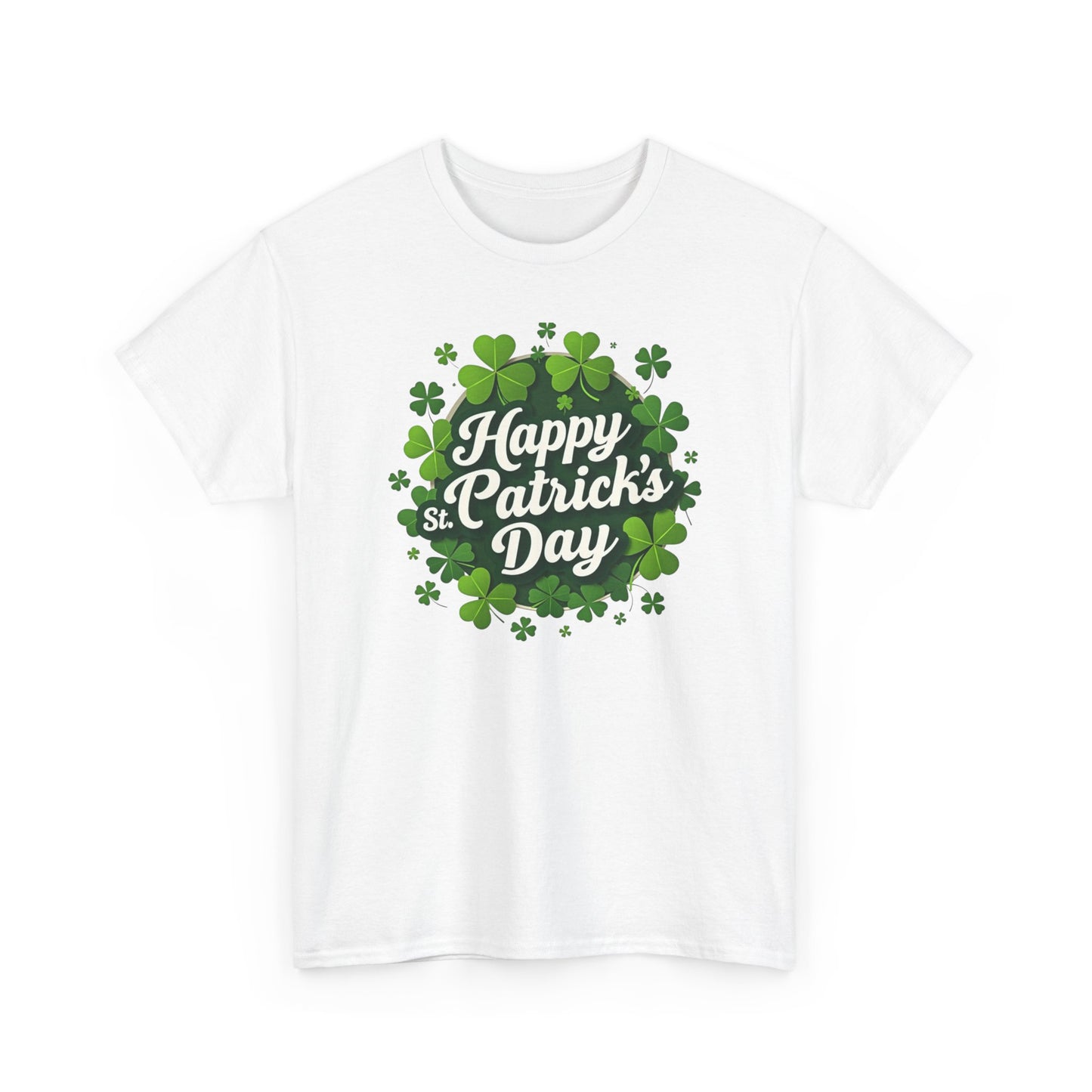St. Patrick's Day Shamrock T-Shirt — "Happy St. Patrick's Day" Tee