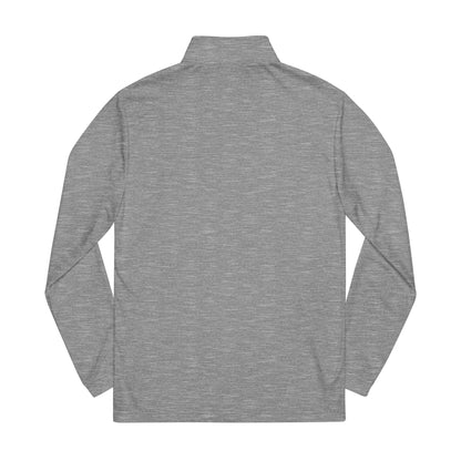 Sports Massage, Embroidered Quarter-Zip Pullover — Adidas Performance Long-Sleeve