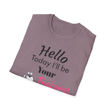 Hair stylist therapy, Unisex Softstyle T-Shirt | Perfect Gift for Barbers, Stylists, Hairdressers, Funny Tee for Self-Care Sundays, Hair Salon [...]