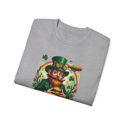 St. Patrick's Day Steampunk Leprechaun T-Shirt - Vintage Irish Lucky Beer Design