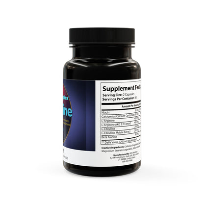 L-Arginine Capsules — Male Performance & Sports Support (60 Count)