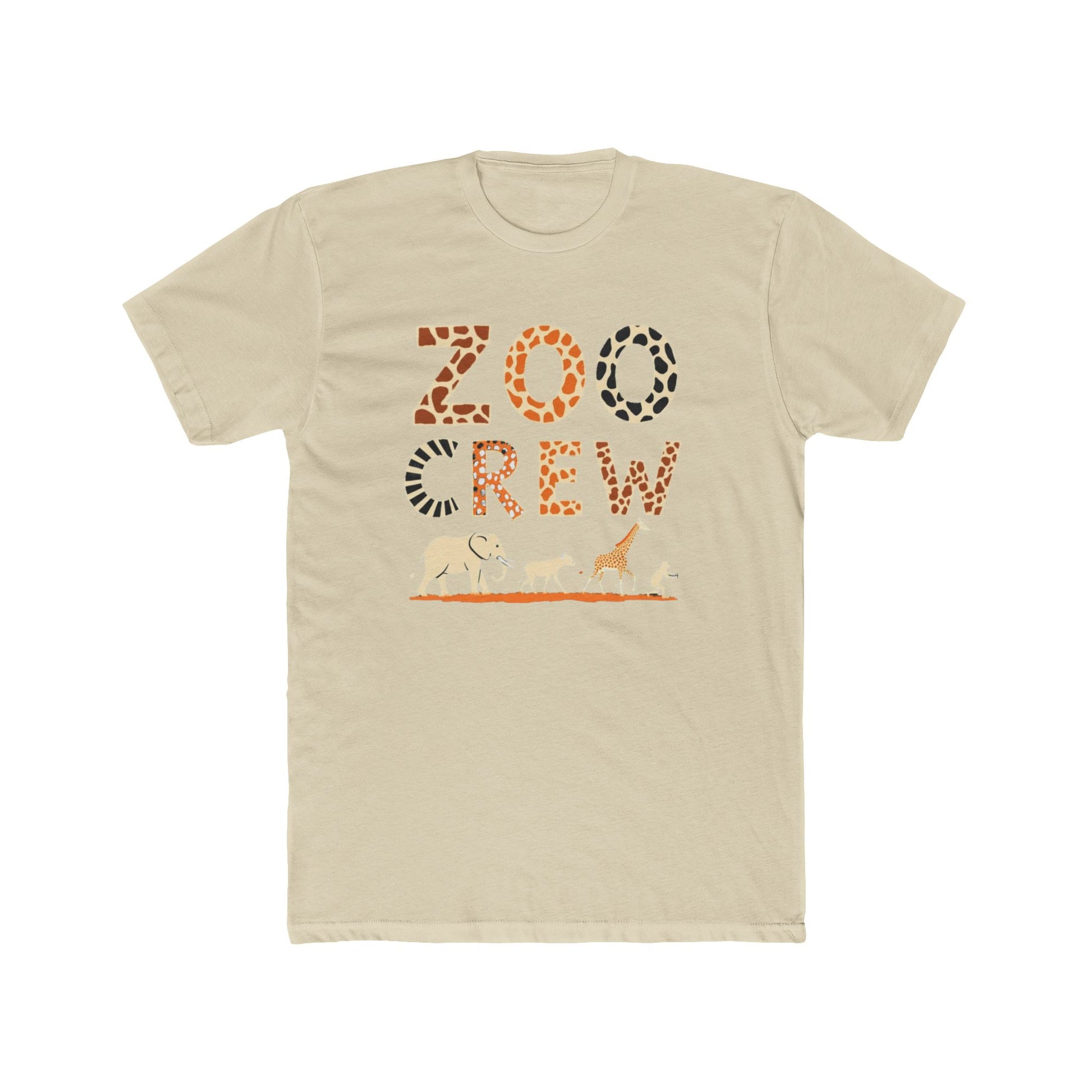 Zoo Crew Unisex Cotton Crew Tee, Animal Shirt, Wildlife Apparel, Zoo Membership Gift, Family Outing Tee, Fun Educational Outfits - Psychonaut Swag