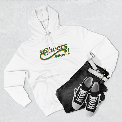 Cheers & Beers Hoodie — Retro Script St. Patrick’s Day Sweatshirt