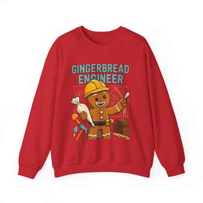 Gingerbread Engineer Sweatshirt — Cute Holiday Builder Graphic Crewneck