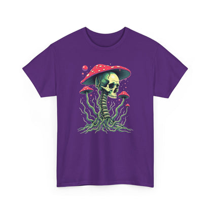 Skull Mushroom Tee — Psychedelic Skull & Fungi Graphic T-Shirt