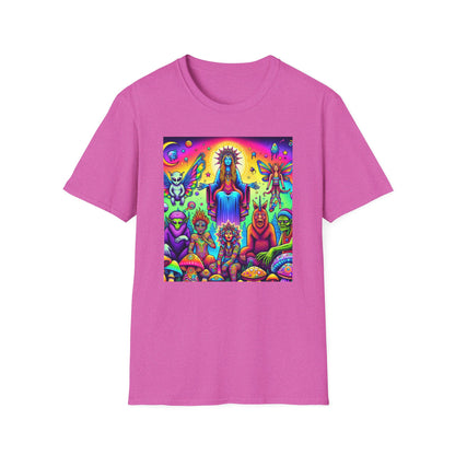 Mythical Creatures Unisex Softstyle T-Shirt - Last Supper Style - Psychonaut Swag