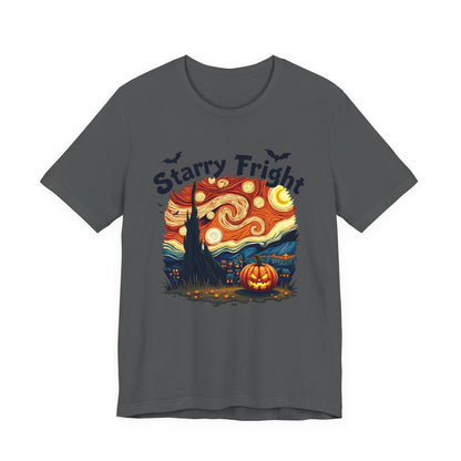 Starry Fright Halloween Tee, Unisex Ghost Graphic Shirt, Spooky Fall Fashion, Halloween Costume Tee, Pumpkin Art T-Shirt, Gift for [...]