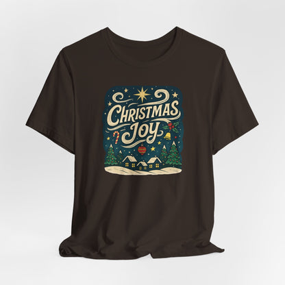 Christmas Joy Holiday T‑Shirt — Festive Winter Village Graphic Tee