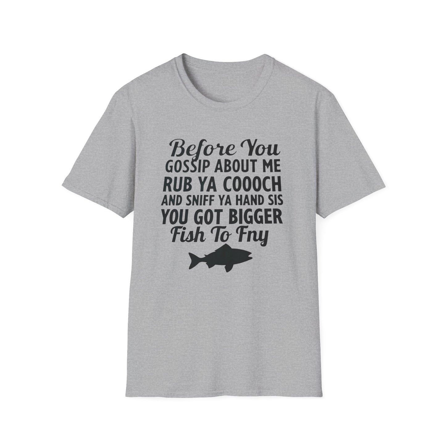 Funny Fish Fry, Unisex Softstyle T-Shirt
