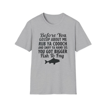 Funny Fish Fry, Unisex Softstyle T-Shirt