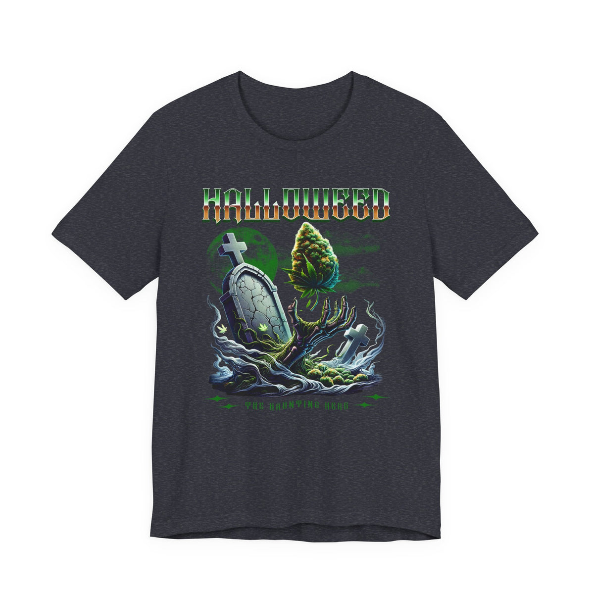 Halloweed, Haunted Herb, Unisex Jersey Short Sleeve Tee