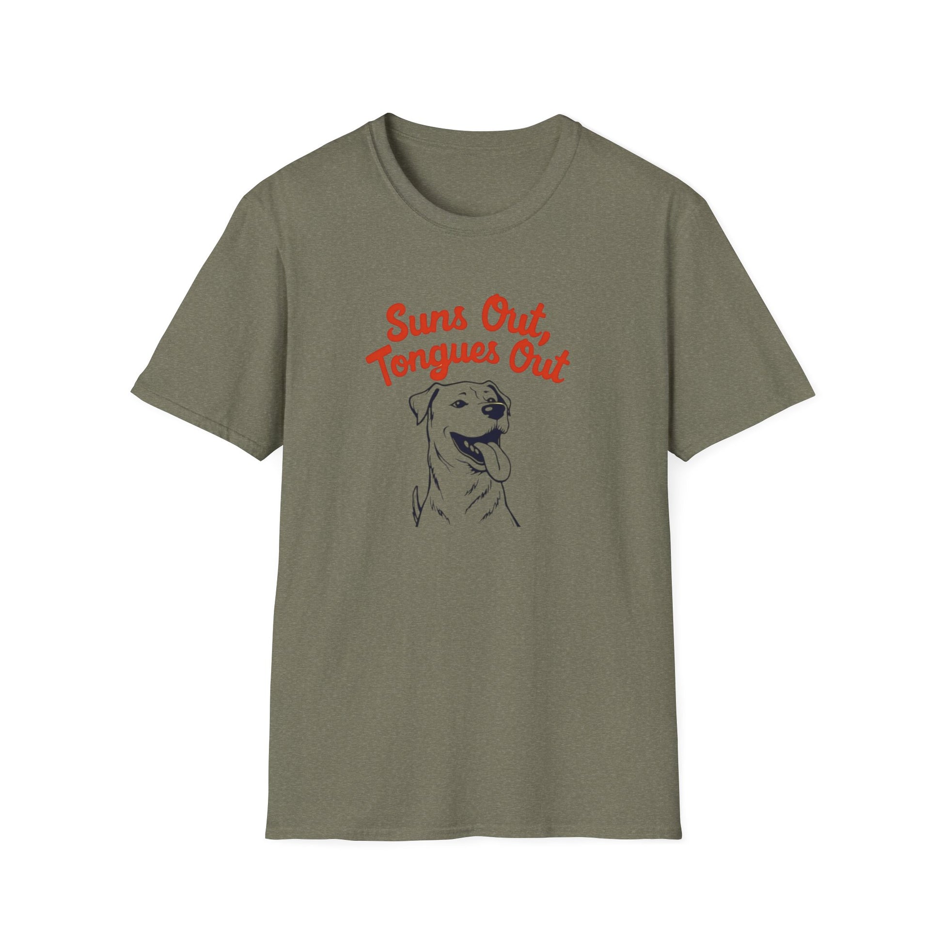 Suns Out, Tongues Out T-Shirt – Unisex Summer Tee, Dog Lovers Gift, Casual Wear, Cute Pet Shirt, Animal Lover Apparel - Psychonaut Swag