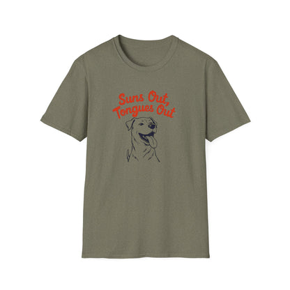 Suns Out, Tongues Out T-Shirt – Unisex Summer Tee, Dog Lovers Gift, Casual Wear, Cute Pet Shirt, Animal Lover Apparel - Psychonaut Swag