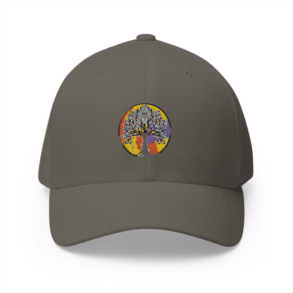 Tree of life, Closed-Back Structured Cap (Embroidery)