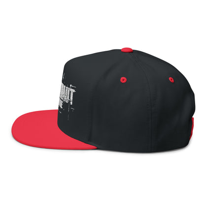 Flat Bill Cap (Psychonaut) - Stylish Embroidered Snapback, Perfect for Streetwear, Festivals, Casual Outings, Gifts