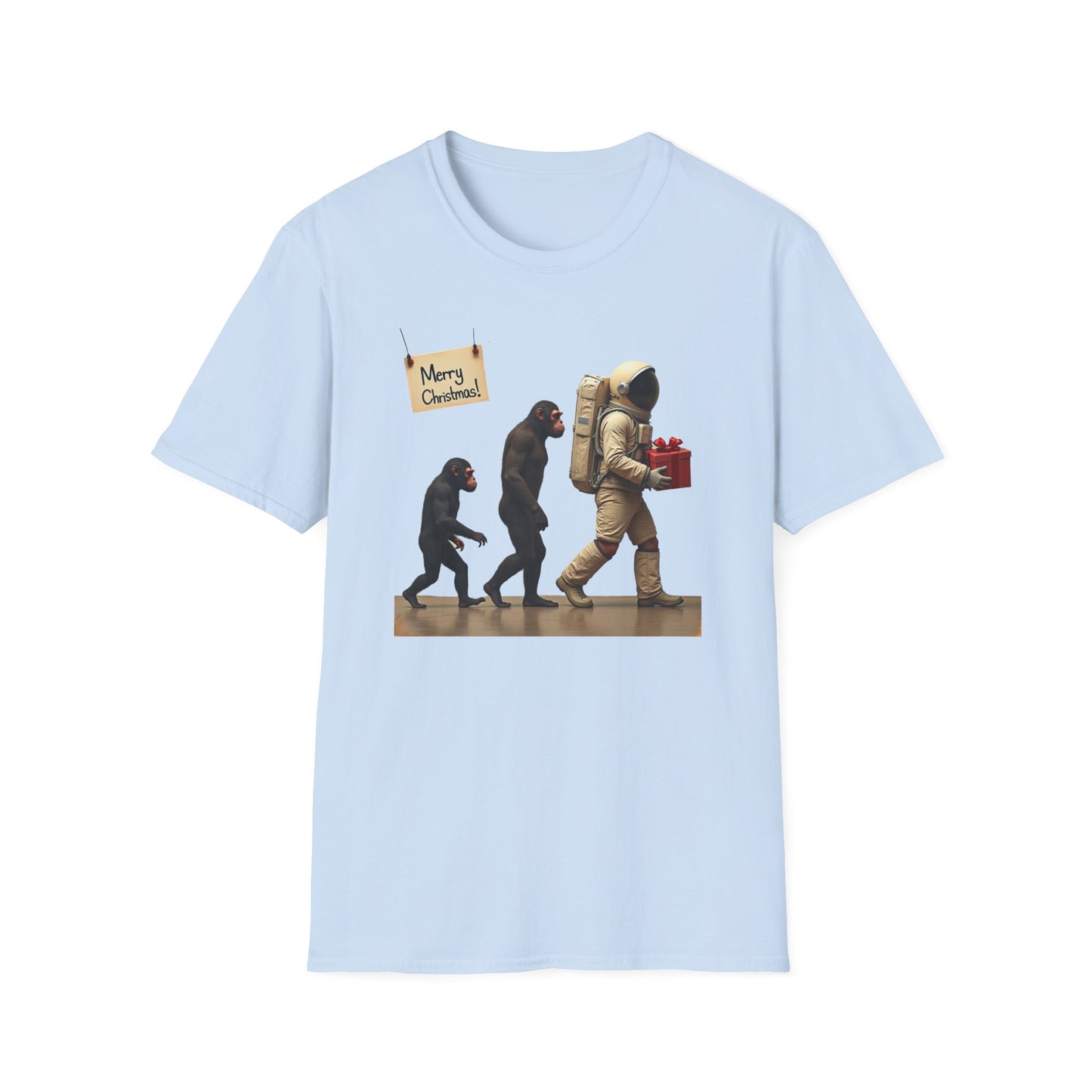 Evolution of Astronaut, Unisex Softstyle T-Shirt