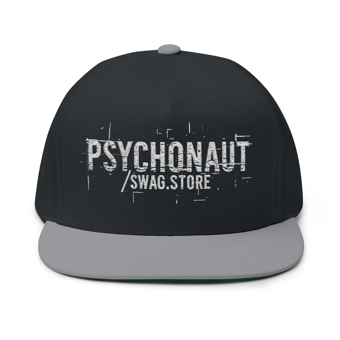 Flat Bill Cap (Psychonaut) - Stylish Embroidered Snapback, Perfect for Streetwear, Festivals, Casual Outings, Gifts
