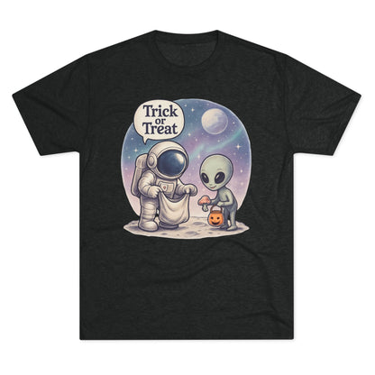 Space Trick or Treat Crew Tee, Halloween T-Shirt, Space Theme Shirt, Unisex Graphic Tee, Fun Costume Tee, Gift for Space Lovers