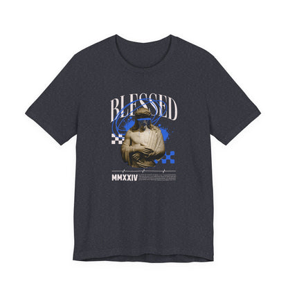 Blessed Statue Graphic Tee — Vintage Aesthetic Rome MMXXIV T-Shirt