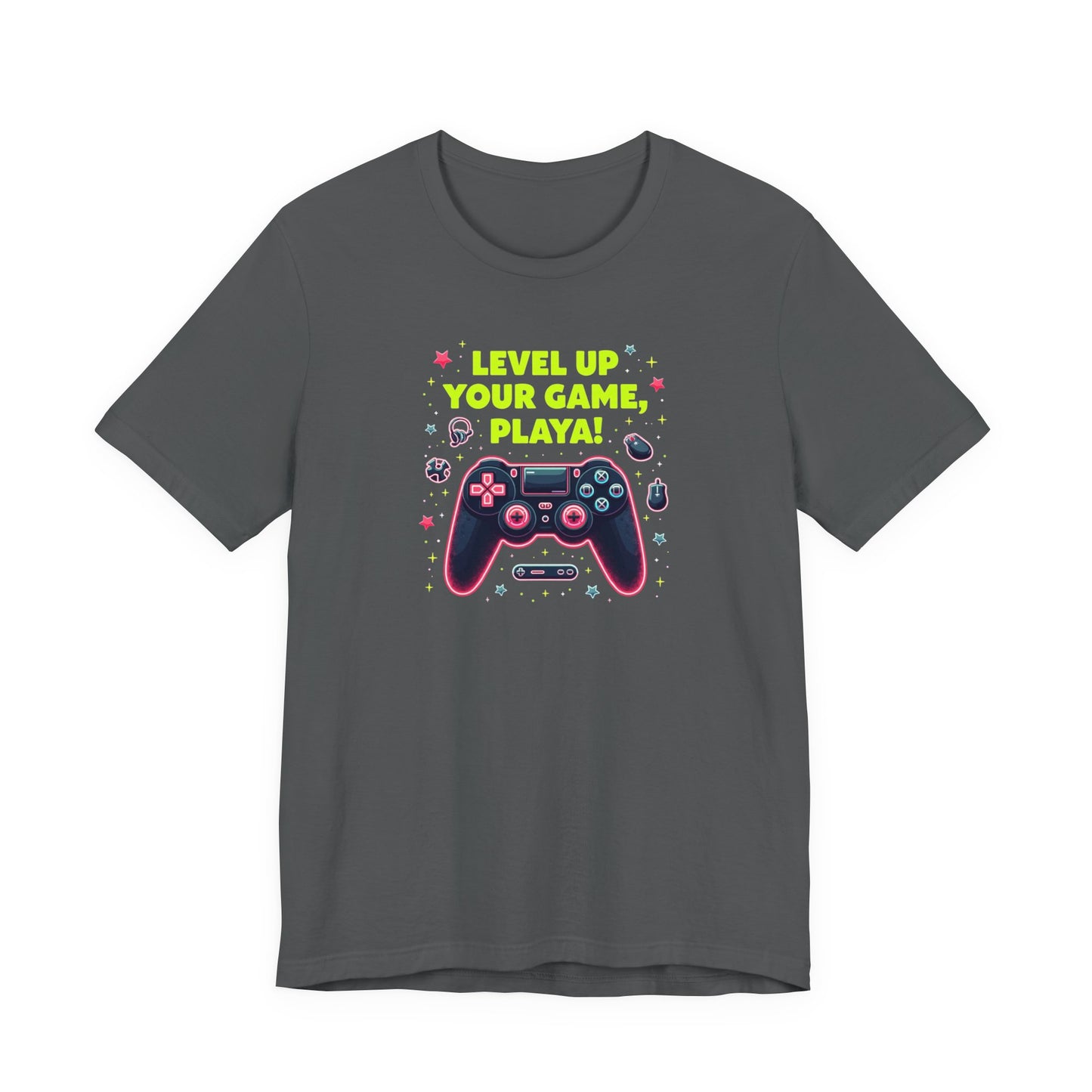 Level Up Your Game Playah! Gaming T-Shirt — Retro Controller Design