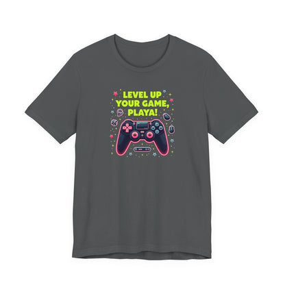Level Up Your Game Playah! Gaming T-Shirt — Retro Controller Design