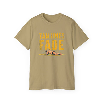 Surfer Tan Lines Tee, Unisex Cotton Shirt, Vacation Apparel, Beach Day Outfit, Casual Summer Clothing - Psychonaut Swag