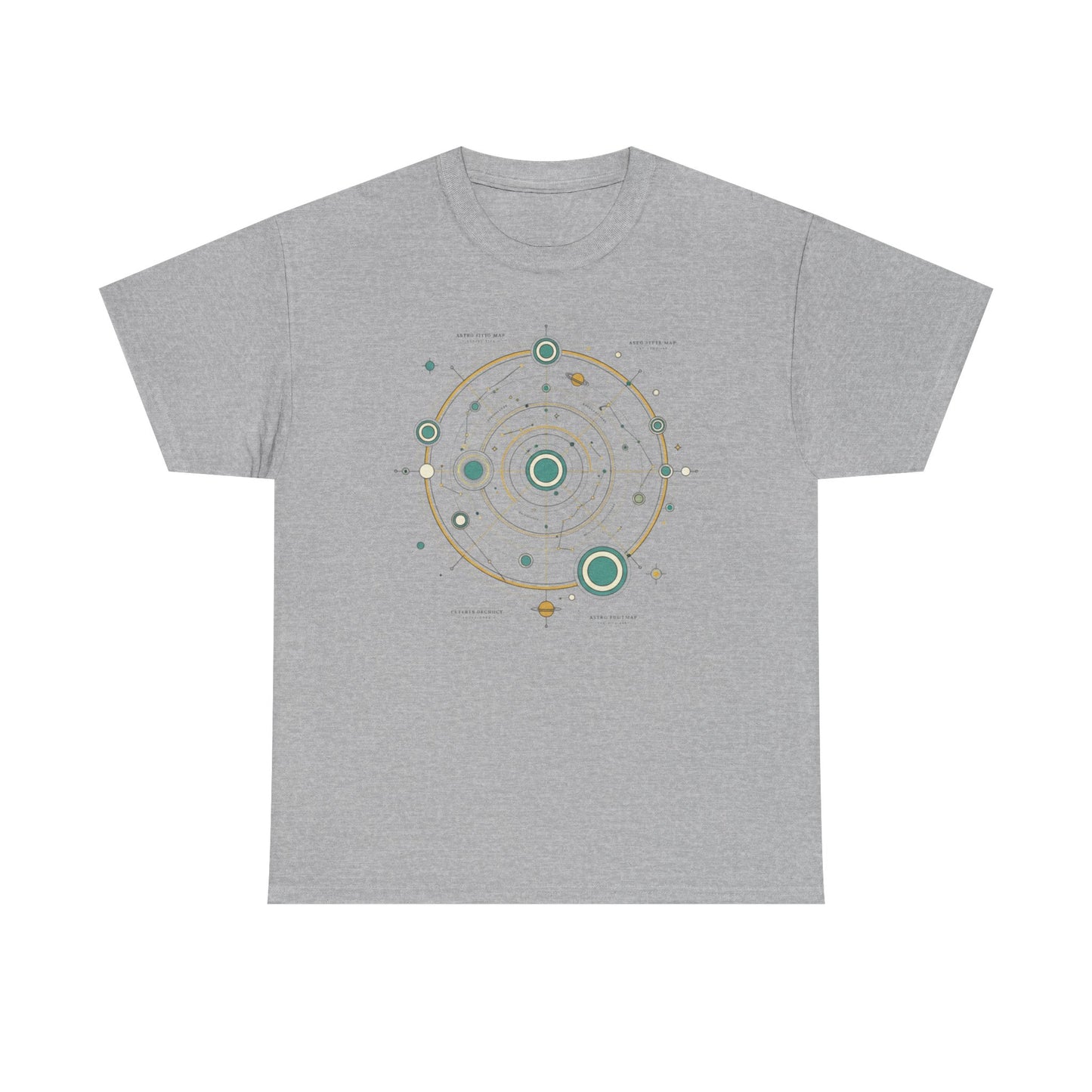 Solar System Minimalist T‑Shirt — Celestial Orbit Graphic Tee