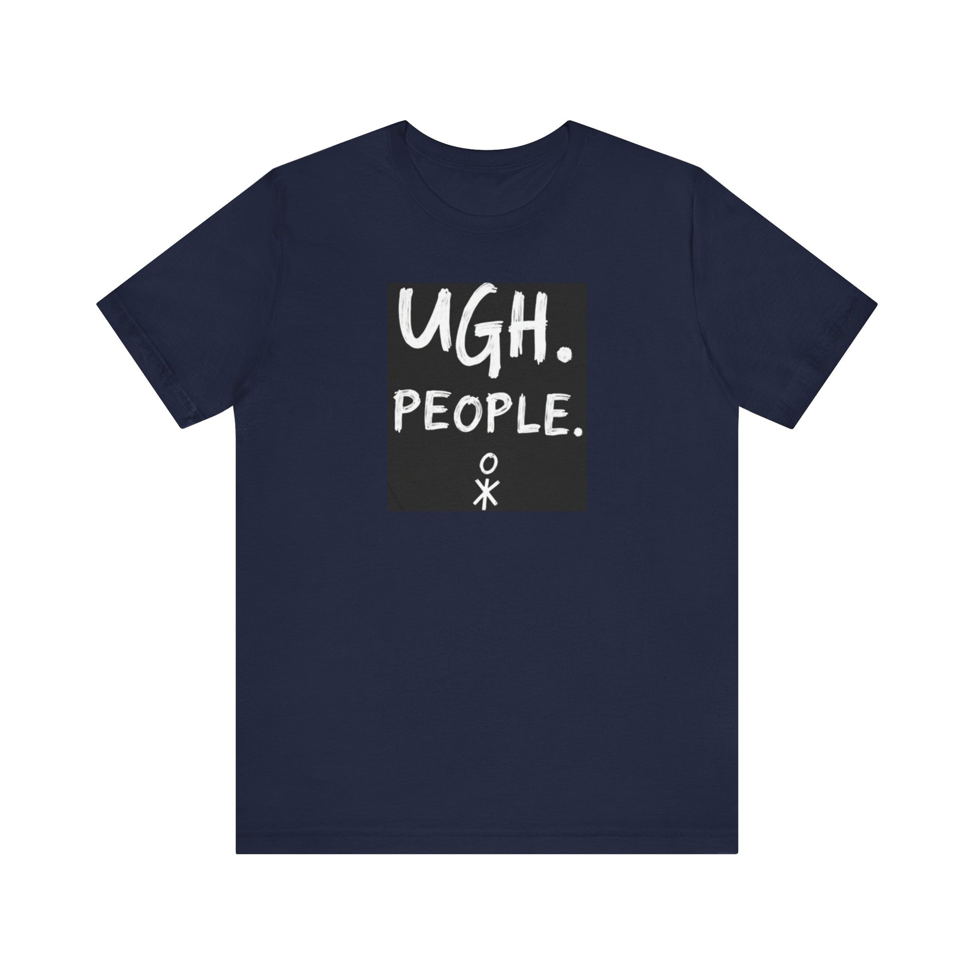 Frustration Level: UGH. PEOPLE. Unisex Tee, Funny Graphic T-Shirt, Gift for Introverts, Casual Wear, Everyday Humor - Psychonaut Swag