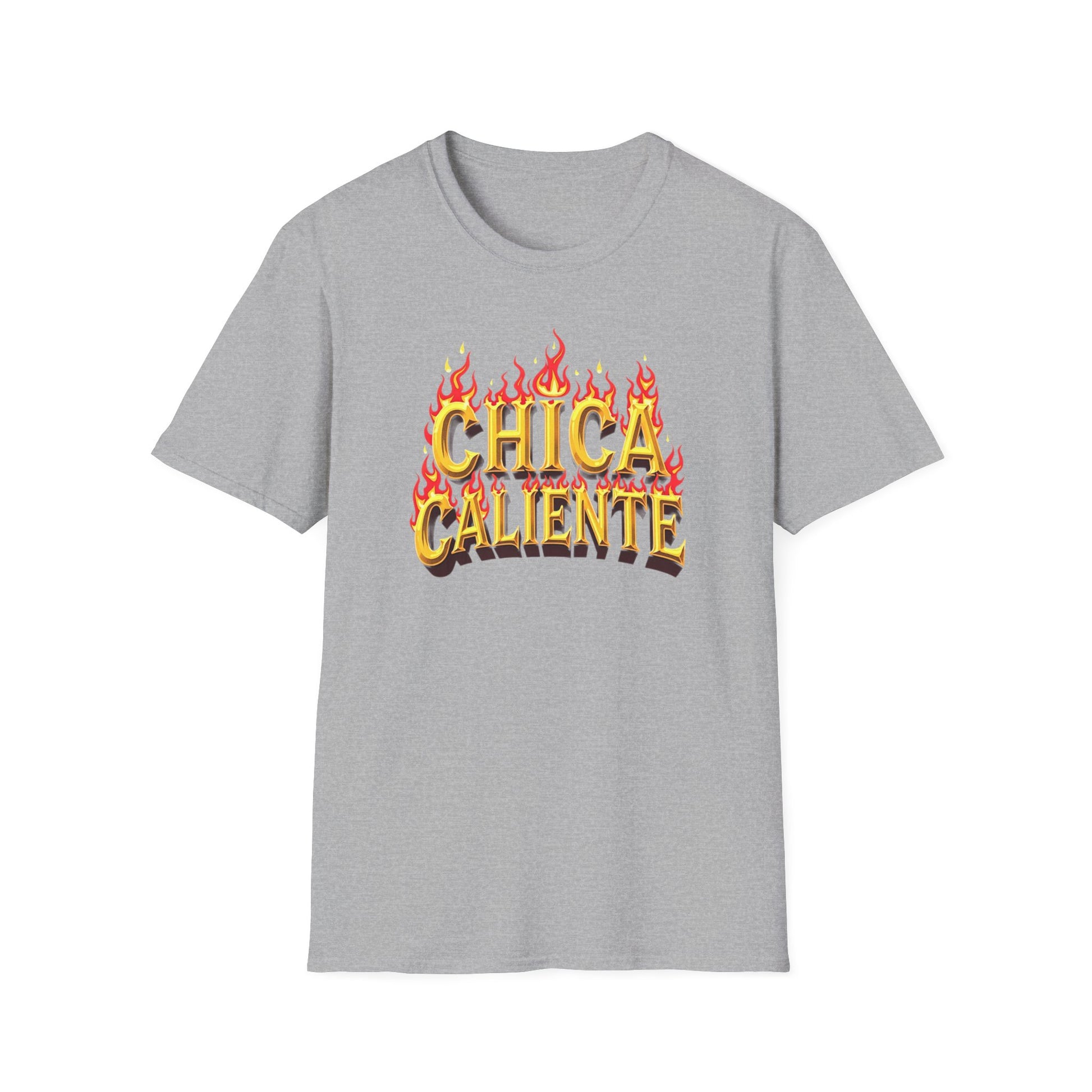 Hot Chick, Flame T-Shirt, Trendy Graphic Tee, Chica Caliente Shirt, Gift for Her, Summer Fashion, Casual Style - Psychonaut Swag