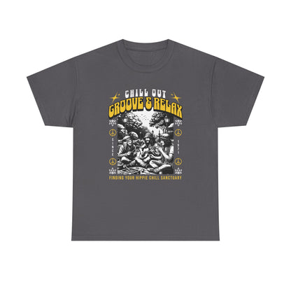 Groove and Relax, Unisex Heavy Cotton Tee