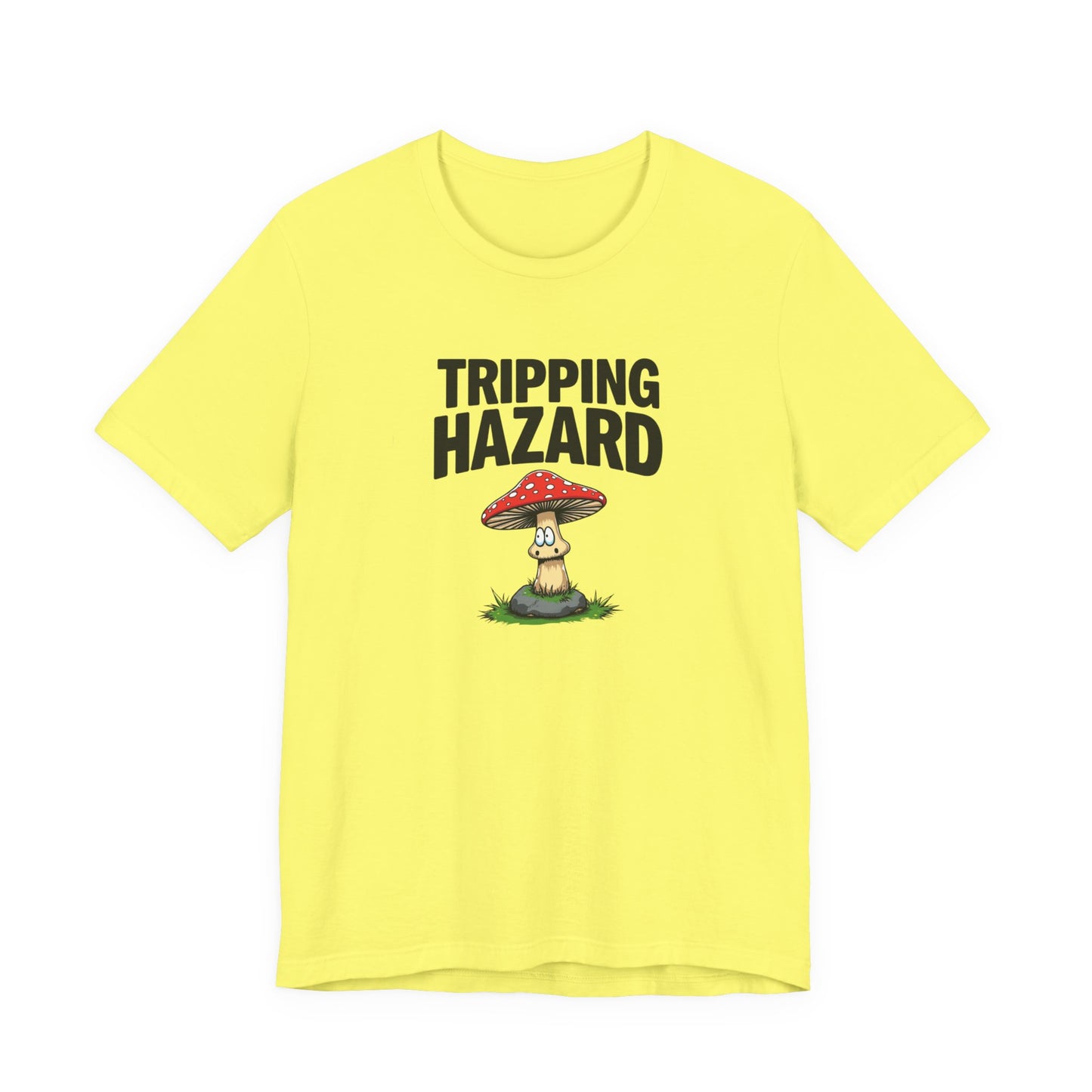 Tripping Hazard Mushroom Tee, Unisex Short Sleeve Shirt, Nature Lover Gift, Funny Graphic Shirt, Eco-Friendly Apparel, Mushroom [...] - Psychonaut Swag