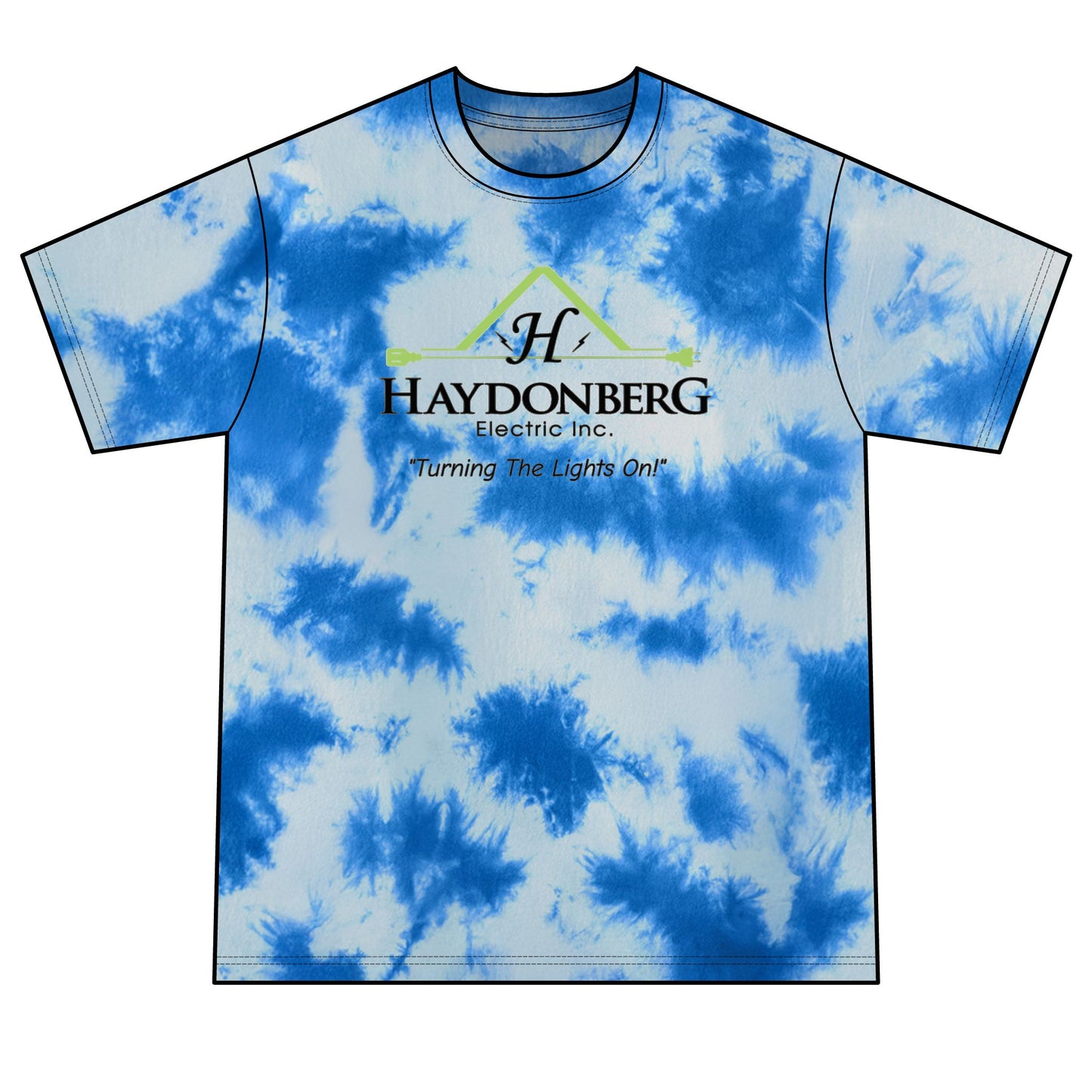 Haydonberg Turning The Lights On, Unisex Crystal Tie-Dye Tee