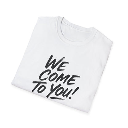 Advanced Mobile Detailing, Unisex Softstyle T-Shirt - 'We Come To You!' Graphic Tee for Mobile Detailers, Perfect for Everyday Wear, Gifts, Parties, Casual Outings